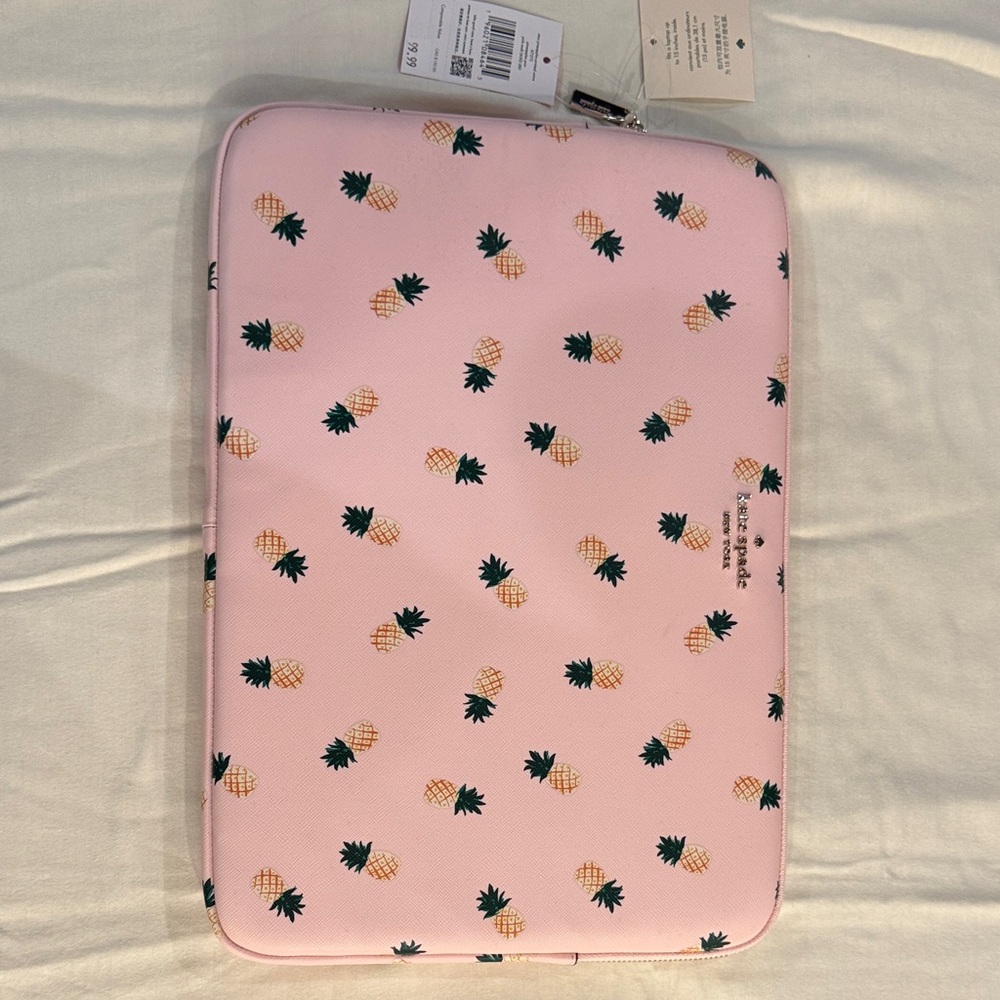 Kate Spade Pink Pineapple Print Sleeve